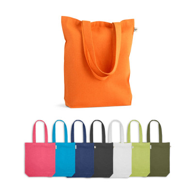 MERIDA. Cotton (50), recycled cotton (30) and polyester (20 rPET) bag (220 g/ m²)